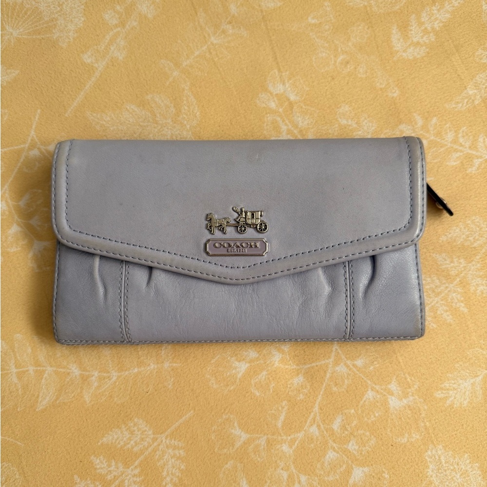 Coach Madison Leather Checkbook Wallet
